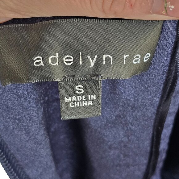 Adelyn Rae Dark Navy Blue Lace Strapless Mini Dress Boned Corset Sz S - Picture 7 of 10